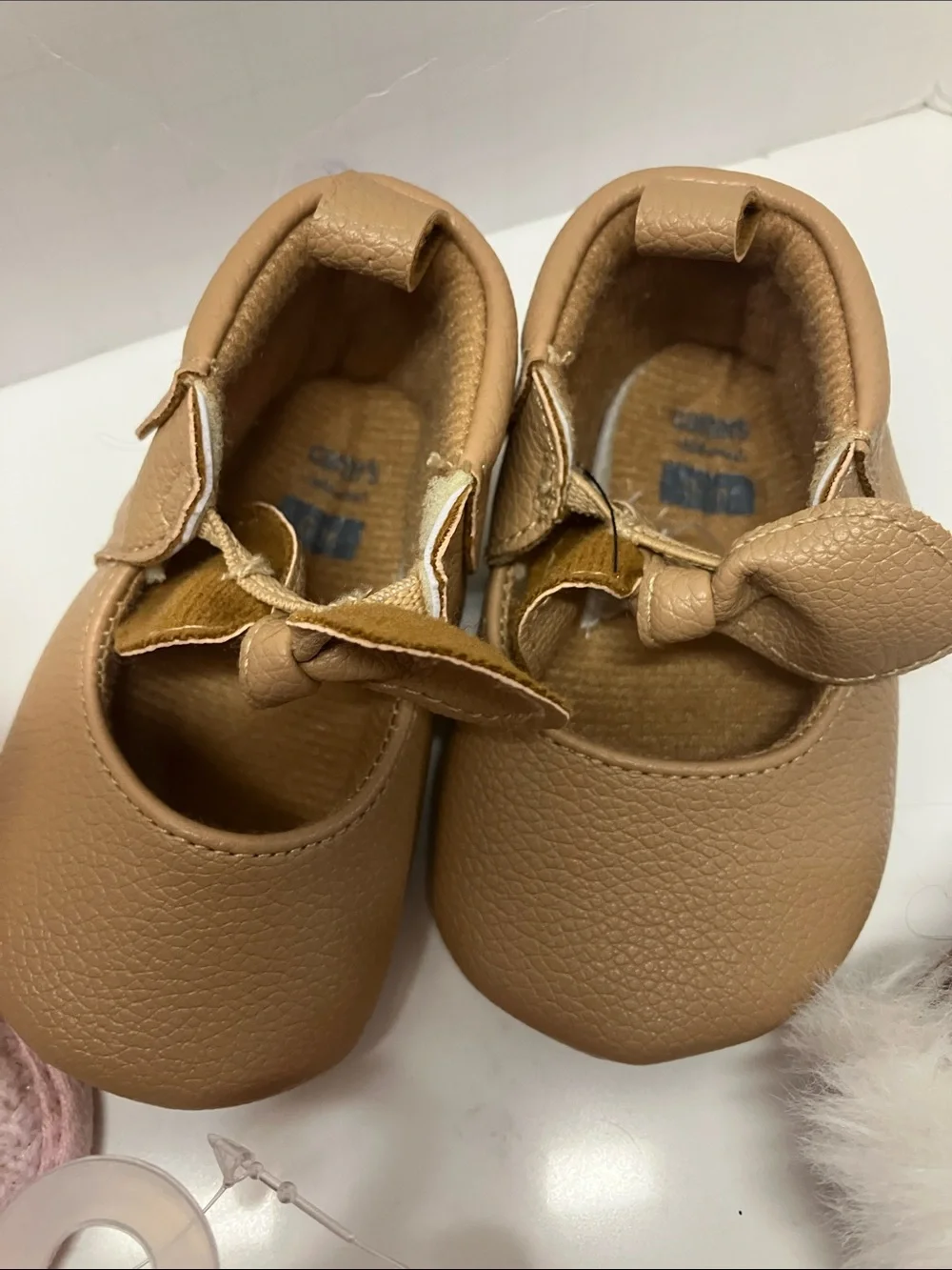 Five pairs Size 1 girls baby shoe lot